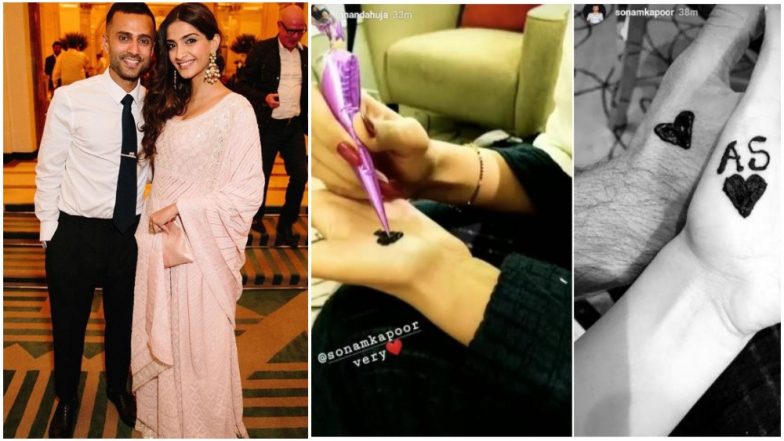 Sonam K Ahuja Celebrates Her First Karwa Chauth With Hubby Anand S Ahuja – View Pic