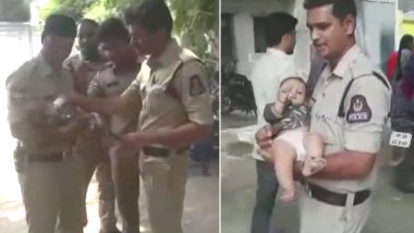 Another Photo of Telangana Police Taking Care of Baby As Mother Writes Exam Goes Viral