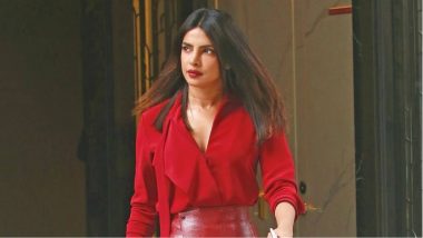 Priyanka Chopra Dressed in Red From Head to Toe, Is Ready to Stop the Traffic with Her Vivaciousness (View Pic)