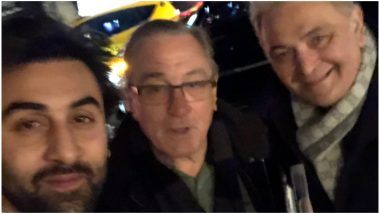 Frame It! Ranbir Kapoor and Rishi Kapoor Pose for a Picture With Hollywood Icon Robert De Niro