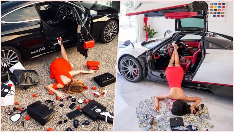 China's elite post photos lying down surrounded by luxury goods for 'flaunt  your wealth' challenge