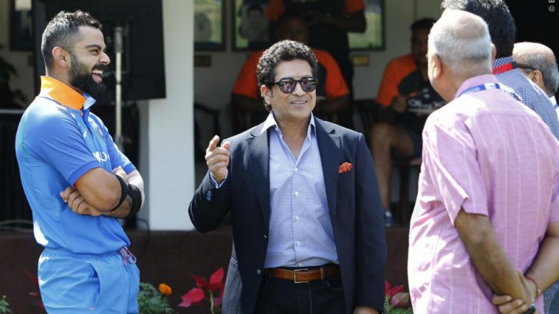 Sachin Tendulkar Rings the Bell During Ind vs Wi Match at Brabourne Stadium As India Play Their First ODI at the Venue After 23 Years; Watch Video