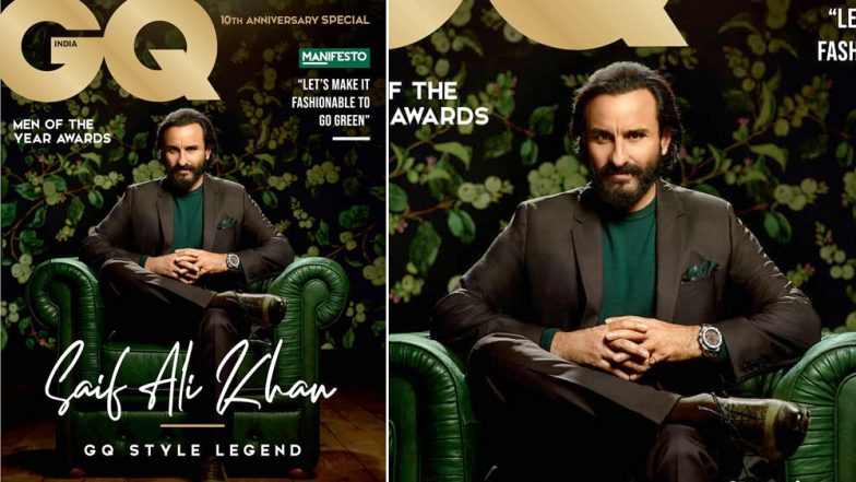 Saif Ali Khan Reigns as a Style Legend on the Cover of GQ India’s Anniversary Issue – View Pics