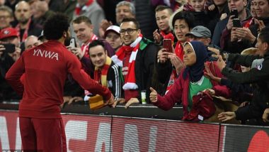 Mohamed Salah Trades his Jersey with a Fan for a Box of Chocolate After Liverpool’s Victory Against Red Star Belgrade (Watch Video)