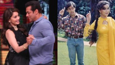 Madhuri Dixit Shares a Throwback Picture With Salman Khan From Dil Tera Aashiq and We Want Them to Pair Up on Screen Again