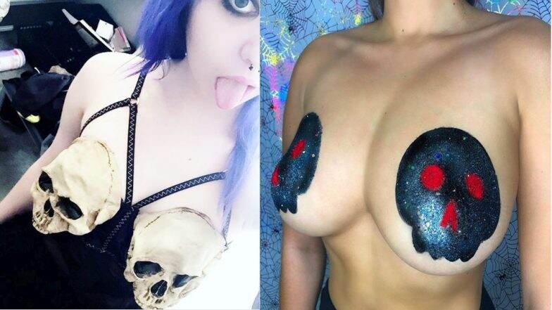 Skull Boobs Are the Latest Halloween Trend: Forget Pumpkin Boobs and Bat Butt this Spooky Sexy Viral Make-up Trick is taking over Internet Skull Boobs Are the Latest Halloween Trend: Forget Pumpkin Boobs and Bat Butt this Spooky Sexy Viral Make-up Trick is taking over Internet