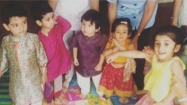 Taimur Ali Khan and Inaaya Naumi Kemmu Look Thrilled To Celebrate Navratri With Their Friend Laksshya - See Pic