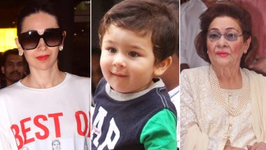 Taimur Ali Khan and Krishna Raj Kapoor's Throwback Pic Shared by Karisma Kapoor Will Melt Your Heart (View Pic Inside)