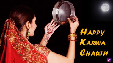 Karwa Chauth 2018 Wishes for Your Loved One: Best WhatsApp Messages, GIF Images, Facebook Status, SMS for Happy Karva Chauth Greetings
