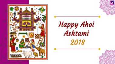 Ahoi Ashtami 2018 Wishes and Images: WhatsApp Messages, Facebook Status, GIF Photos, SMS to Celebrate the Festival Observed by Mothers