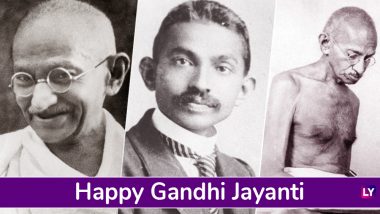Gandhi Jayanti 2018 Wishes: Photos of Gandhiji, WhatsApp Messages, GIF Images, Facebook Status to Send Greetings on October 2, International Day of Non-Violence