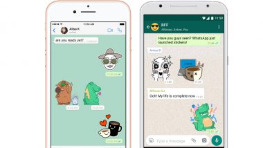WhatsApp Stickers for iOS & Android! Here’s How to Enable the Stickers for Chat & Impress Your Loved Ones and Friends