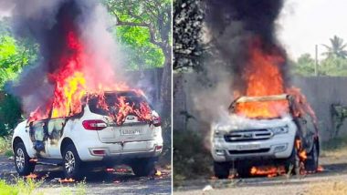 Ford Endeavour Owner Burnt to Death As A Month Old SUV Caught Fire in Gujarat