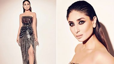 Kareena Kapoor Khan Looks Uber Hot in Her Thigh-High Slit Off-Shoulder Dress at the Mowgli Premiere – View Pics