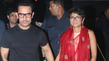 Aamir Khan Celebrates Diwali and Wifey Kiran Rao's Birthday: Check Unusual Date Pics of 'Thugs of Hindostan' Actor Here!