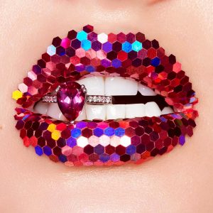 Sequin magic | Makeup Artist Vlada Haggerty Creates Surreal Lip Art ...