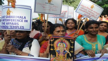 Sabarimala Temple Row: Protesters Violate Custom in Bid to Stop Woman of 'Barred' Age Group From Entering Holy Shrine