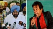 Punjab CM Capt Amarinder Singh Warns Pakistan PM Imran Khan: 'End Cross-Border Terrorism or Face Strong Action'