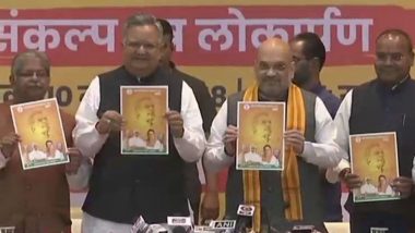 BJP Releases Manifesto for Chhattisgarh Assembly Polls 2018, Amit Shah Says Raman Singh Govt Contained Naxalism in State