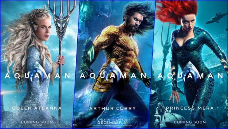 Aquaman Movie New Posters Are Lit Af Jason Mamoa Amber Heard Nicole Kidman Rest Of Dceu Superhero Film Cast Will Take Your Breath Away In These Pics Latestly