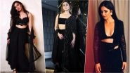 Katrina Kaif, Alia Bhatt & Shraddha Kapoor &ndash; Which Actress Slayed in Black Traditional Outfit at Shah Rukh Khan&rsquo;s 2018 Diwali Party? See Pics and Vote Now!