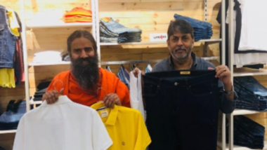 Patanjali Paridhan, Baba Ramdev's Swadeshi Apparel Store, Launched in Delhi; Yoga Guru Unveils 3 New Brands LiveFit, Astha, Sanskar on Dhanteras