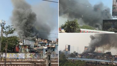 Mumbai: Fire Erupts Near Bandra Railway Station