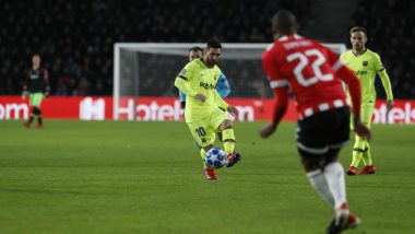 Barcelona vs PSV Eindhoven, UEFA Champions League 2018–19 Video Highlights: Goals by Lionel Messi and Gerard Pique Sees FCB Defeat PSV 2-1