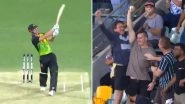 India vs Australia 1st T20I Match Video Highlights: Fan Catches A Huge 108m Six Hit By Chris Lynn, Sets Social Media Abuzz!