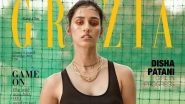 Disha Patani Poses on Grazia Magazine Cover in Her Favourite Calvin Klein Sports Bra (See Photo)