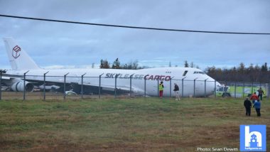 Canada Halifax Airport: Boeing 747 Cargo Plane Skids off Runway Injuring Four Crew Members