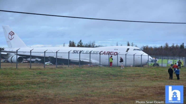 Canada Halifax Airport: Boeing 747 Cargo Plane Skids off Runway Injuring Four Crew Members Canada Halifax Airport: Boeing 747 Cargo Plane Skids off Runway Injuring Four Crew Members