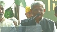 Kisan Mukti March in Delhi: Sitaram Yechury Hits Out at PM Narendra Modi; Says 'BJP, RSS Started Chanting Ram Ram Ahead of Elections'