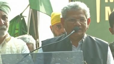 Kisan Mukti March in Delhi: Sitaram Yechury Hits Out at PM Narendra Modi; Says 'BJP, RSS Started Chanting Ram Ram Ahead of Elections'