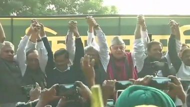 Kisan Mukti March in Delhi: Opposition Unity on Display at Farmers' Protest; Rahul Gandhi Says, 'PM Narendra Modi Gives Empty Speeches'