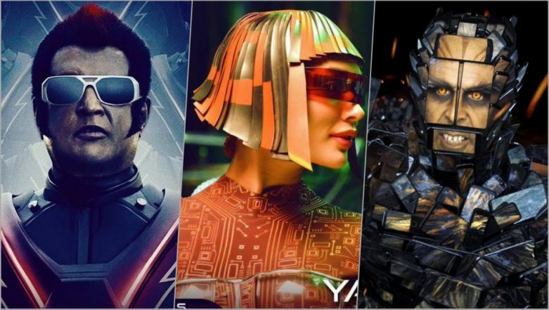 Enthiran 2.0 Movie Cast: Rajinikanth As Chitti, Akshay Kumar Pakshi Rajan and Amy Jackson As Robot – Full of Character Names | 🎥 LatestLY
