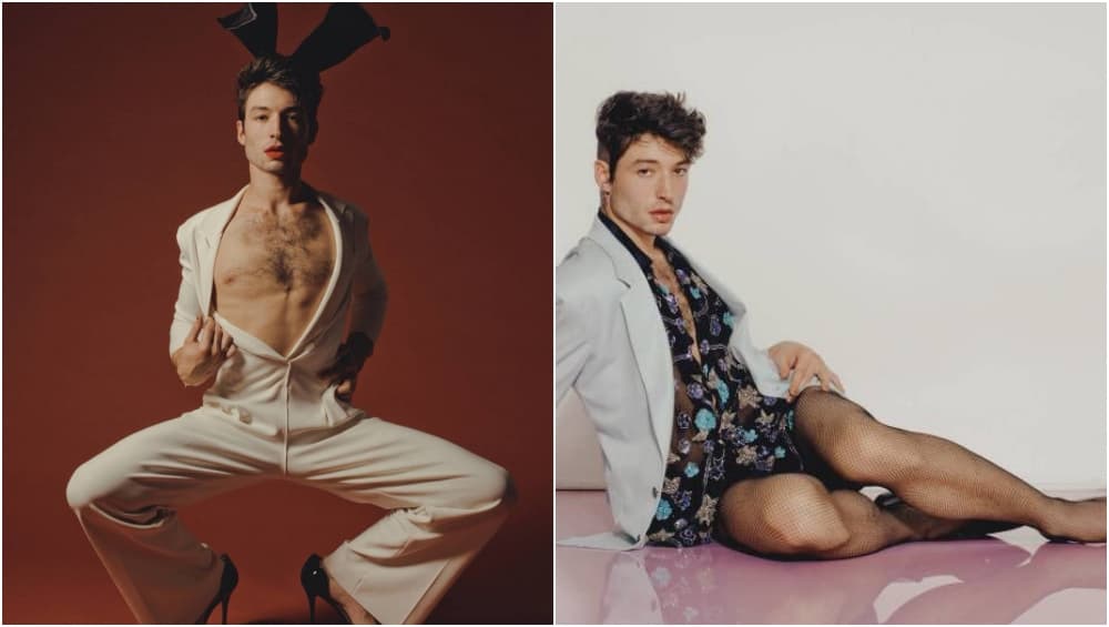 Here's Ezra Miller Wearing Lingerie in Playboy Because Gender