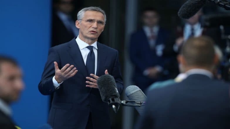 NATO Chief Jens Stoltenberg Makes Surprise Visit to Afghanistan to Meet President Ashraf Ghani NATO Chief Jens Stoltenberg Makes Surprise Visit to Afghanistan to Meet President Ashraf Ghani