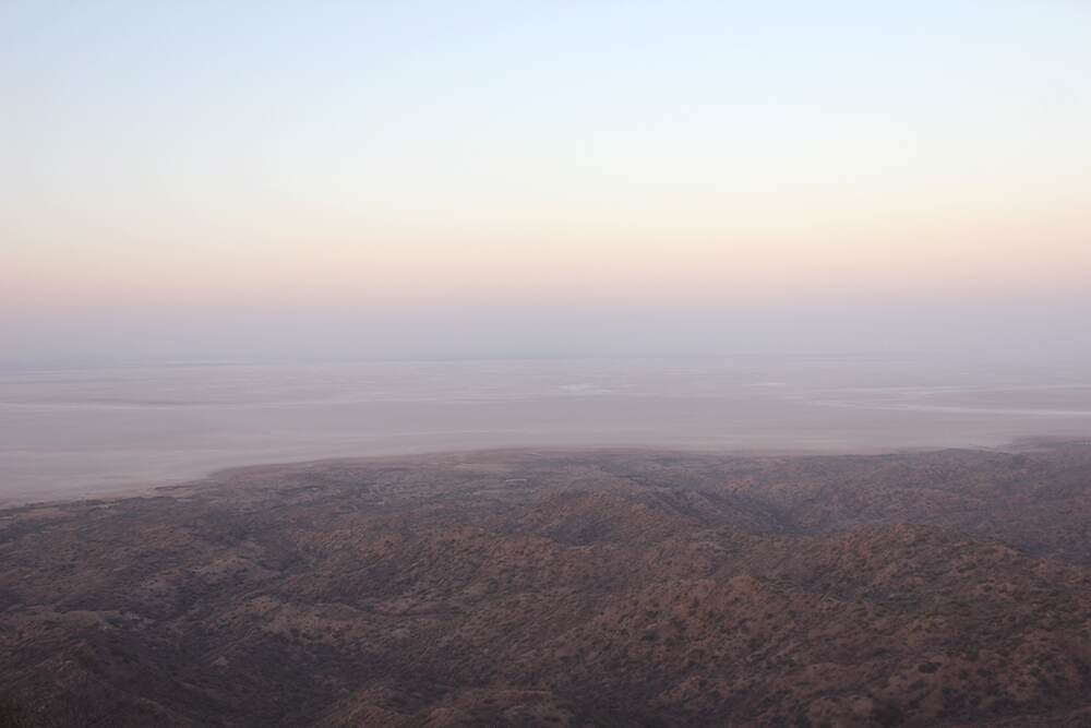 The White Rann of Kutch from a distant view point The White Rann of Kutch from a distant view point