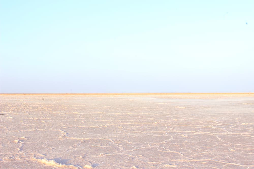 The White Rann of Kutch in broad daylight. The White Rann of Kutch in broad daylight.