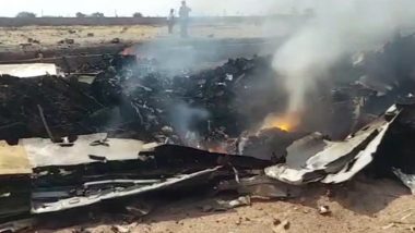 Telangana: Trainee Aircraft Crashes in Bahupeta in Yadadri Bhuvanagiri District, Pilot Injured