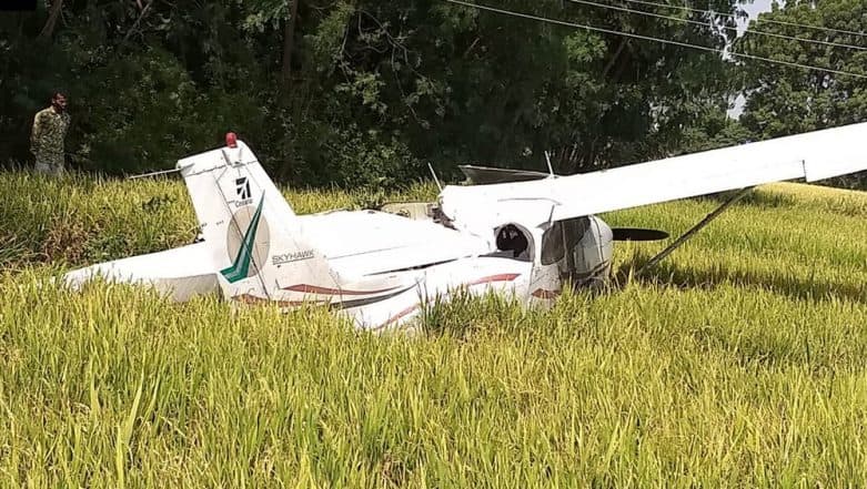 Private Trainee Aircraft Crashes in Telangana, Pilot Safe Private Trainee Aircraft Crashes in Telangana, Pilot Safe