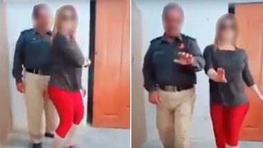 On-Duty Cop From Pakpattan, Pakistan Suspended After He Dances With Woman, Watch Viral Video