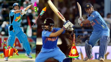 Diwali 2018 Special: These Knocks by Sachin Tendulkar, Virat Kohli, MS Dhoni, Virender Sehwag & Rohit Sharma Can Work As Firecrackers This Deepavali (Watch Videos)