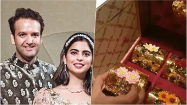 Isha Ambani and Anand Piramal’s Wedding Invitation is Out! Mukesh Ambani's Daughter's Marriage Invite is Grand in Every Way! See Video