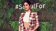 Janhvi Kapoor's Pink Chequered Mini Dress Makes Us Want to Steal Her Look! (View Pic)