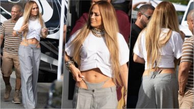 Woah! Jennifer Lopez Shows How to Flaunt a Sexy Thong With Formal Low-Cut Pants (See Pics)