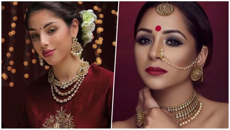Jewellery & Make Up Tips for Festive Season: Enhance Your Simple Outfit by Complimenting it With Perfect Styling Jewellery & Make Up Tips for Festive Season: Enhance Your Simple Outfit by Complimenting it With Perfect Styling