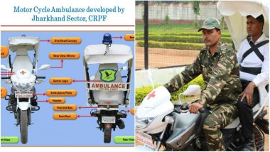 Jharkhand CRPF Launches Ingeniously Designed Bike Ambulance