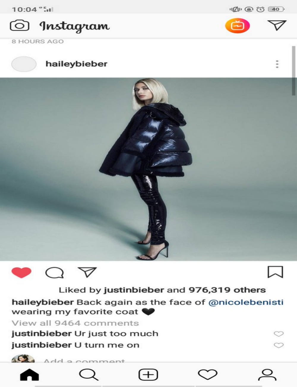 Justin Bieber Leaves Steamy Comments on His ‘Wife’ Hailey Baldwin’s